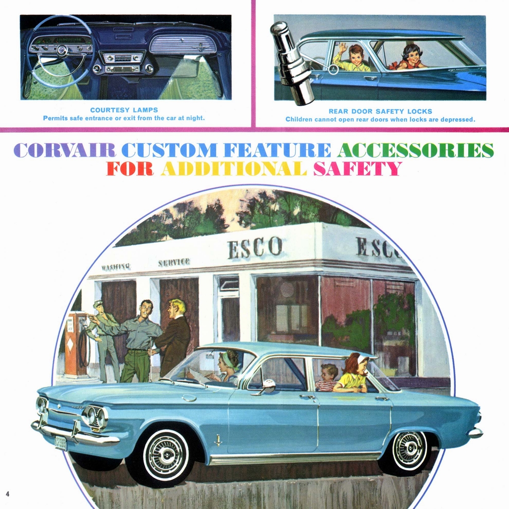 1963 Chevrolet Corvair Accessories Booklet Page 9